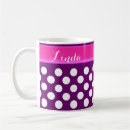 Search for purple white polka dots mugs Pink