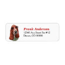 Search for funny dog return address labels Watercolor