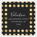 Search for black gold return address stickers Rustic