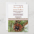 Search for pine cones wedding invitations Evergreen