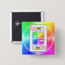 Search for peace sign square badges Rainbow