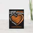 Search for i wear orange cards Leukaemia cancer awareness
