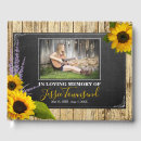 Search for rustic funeral guest books Sympathy