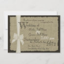 Search for burlap wedding invitations Western