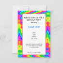 Search for psychedelic birthday invitations Hippie