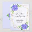 Search for purple hydrangea wedding invitations Watercolor