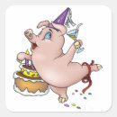 Search for pig birthday stickers Party