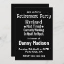 Search for funny retirement party invitations Retro