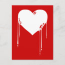 Search for emo heart postcards Black