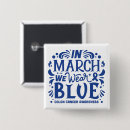 Search for colon cancer awareness badges Blue