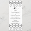 Search for damask wedding menus Simple
