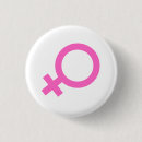 Search for feminism symbol badges Pink