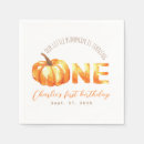 Search for fall birthday napkins Our little pumpkin