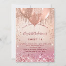 Search for girly quinceanera invitations Glitter
