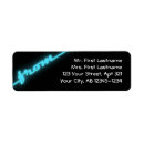 Search for neon blue return address labels Black