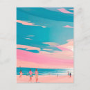 Search for beach design vertical postcards Illustration