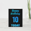 Search for boys 10th birthday cards 10 years old