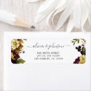 Search for fall flower return address labels Chic