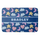 Search for moon stars bath mats Blue
