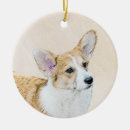 Search for corgi christmas tree decorations Red