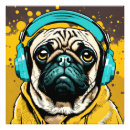 Search for dog with headphones posters Funny