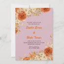Search for red orange invitations Rustic