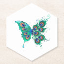 Search for peacock feather coasters Green