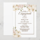 Search for modern floral engagement party invitations Vintage