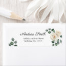 Search for white rose return address labels Birthday