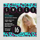 Search for teal leopard invitations Cheetah