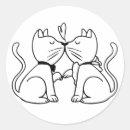 Search for cat wedding stickers Kitty