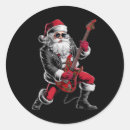 Search for rock and roll stickers Santa