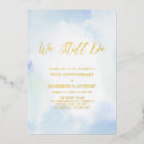 Search for 50th anniversary vow renewal invitations Watercolor