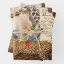 Search for wild animal wrapping paper Giraffe