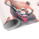 Search for red panda wrapping paper Cute