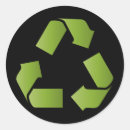 Search for recycle logo stickers Green