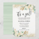 Search for pretty baby girl shower invitations Floral