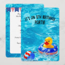Search for 8th pool birthday invitations Water