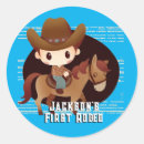 Search for cute cowboy stickers First rodeo