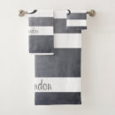 Search for gray and white stripe bath towels For him