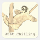 Search for funny sloth stickers Chilling