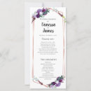 Search for announcement paper wedding programs Floral