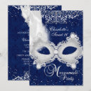 Search for damask sweet 16 invitations Blue