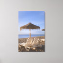 Search for beach umbrella canvas prints Sun