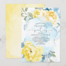 Search for yellow engagement party invitations Blue and yellow