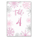 Search for snowflake table cards Elegant
