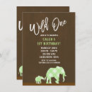 Search for green 1st birthday invitations Script