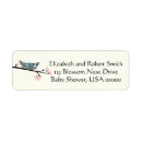 Search for birds on a branch return address labels Blossoms