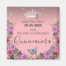 Search for quinceanera save the date magnets Quinceañera