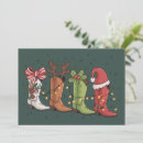 Search for cowboy boots christmas cards Santa